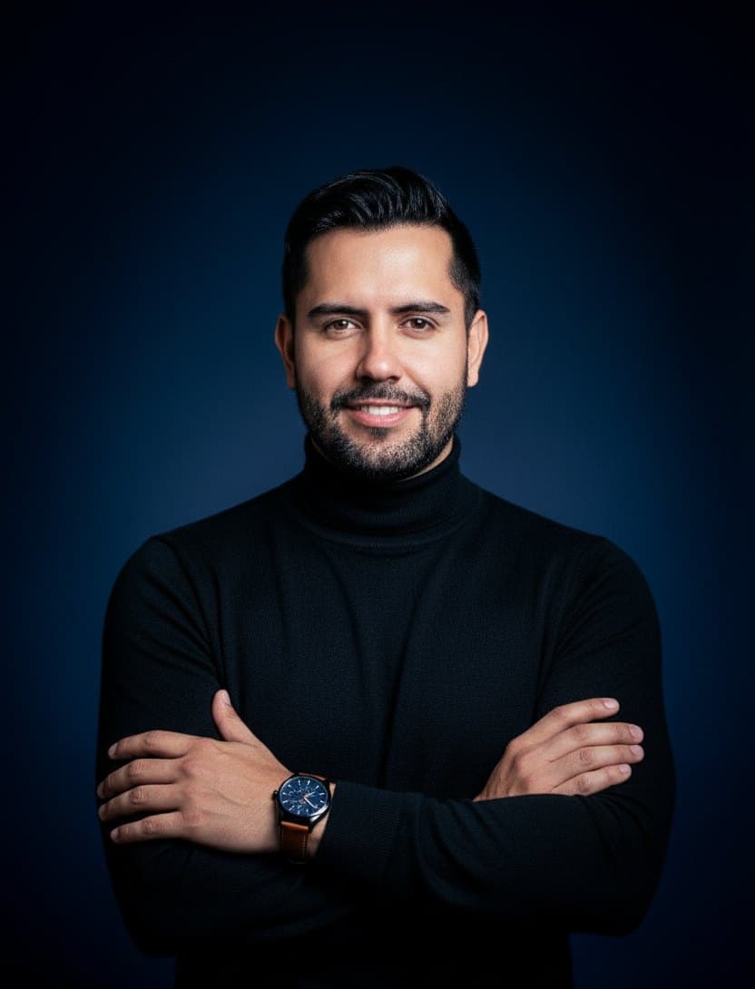 Retrato de Alejandro Valencia, fundador de la Ingeniería del Cambio